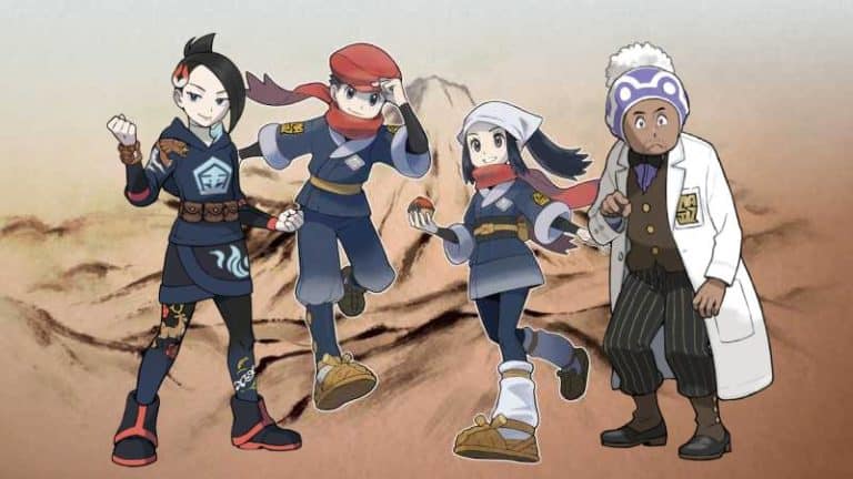 full list of Pokémon Legends Arceus protagonists NPCs characters