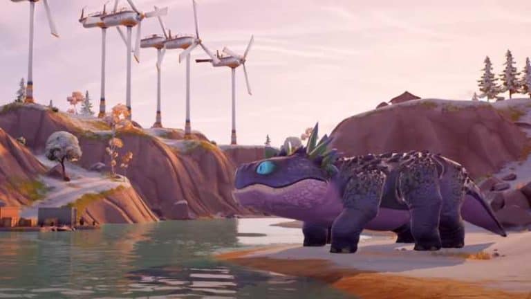 footage of Fortnite new dinosaur variant