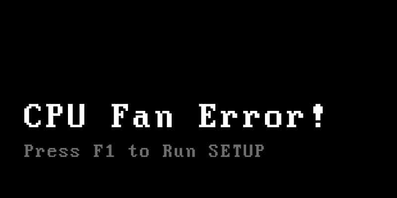 cpu fan error
