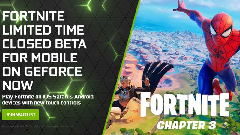 Fortnite comes to iOS NVIDIA GeForce NOW