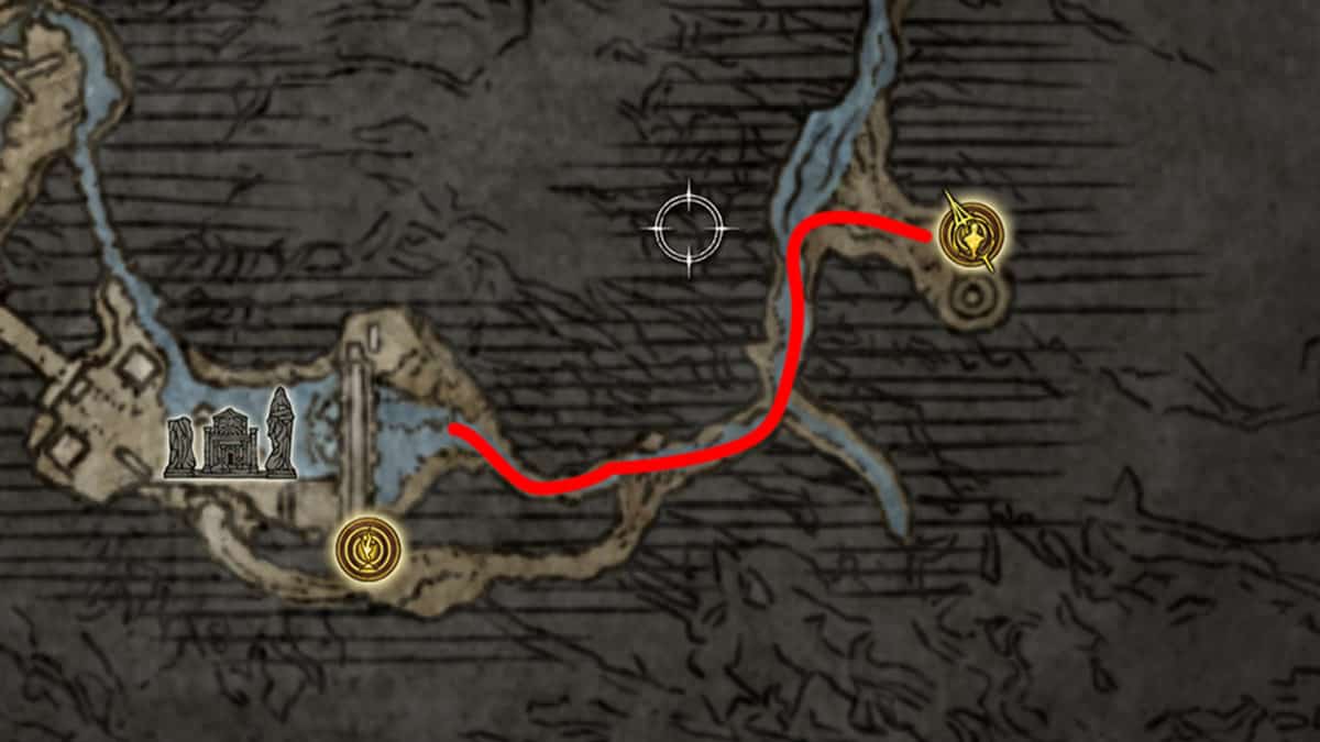 Ainsel River Marchent Tough Path Map