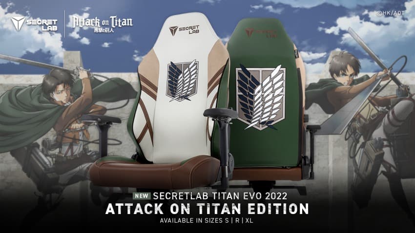 Attack on Titan Secretlab gaming chair announcement: Pre-orders, pricing, release date