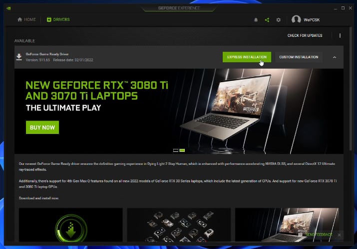 Nvidia Geforce Experience Install