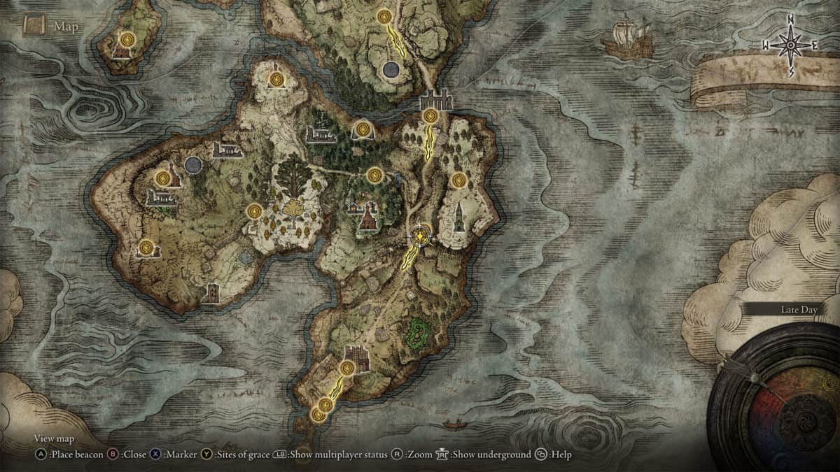 Weeping Peninsula Merchant Map