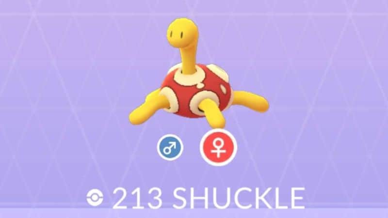 Shiny Shuckle use Pokémon Go