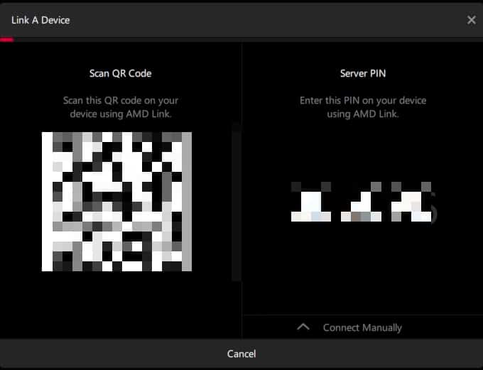 AMD Link QR Cose and pin