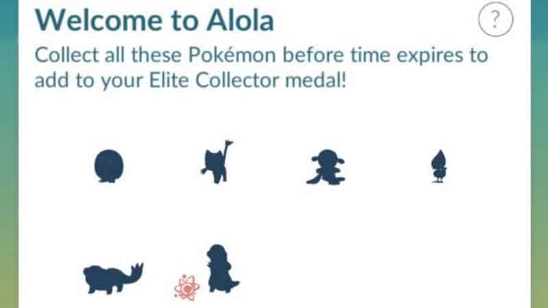 Pokemon Go Welcome To Alola collection challenge guide