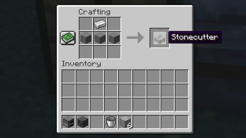 Craft Stonecutter in Minecraft