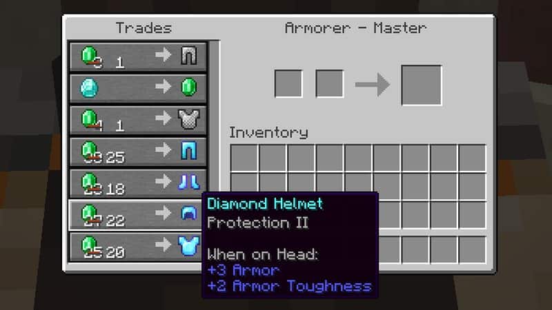 Helmet trade armorer Minecraft