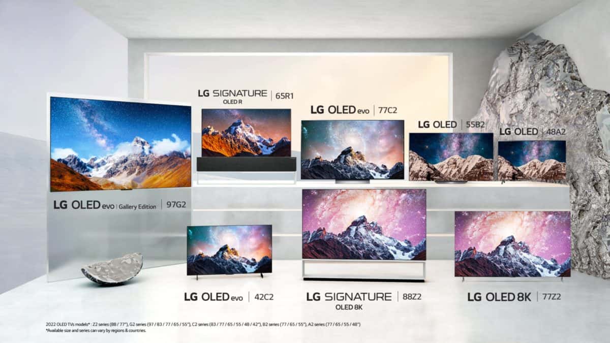 LG OLED TV lineup