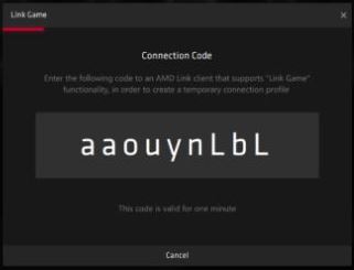 Link Game connection code