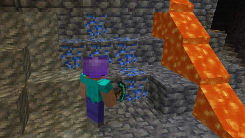 Mining Lapis Lazuli Minecraft Enchanting