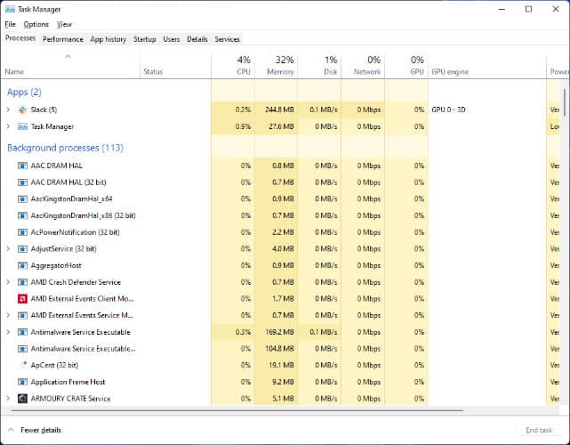 Open task manager 1