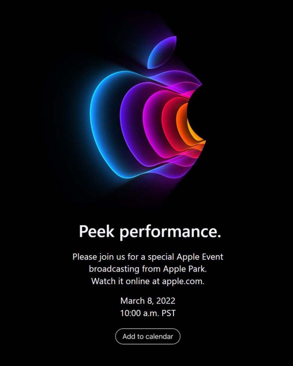 Peek Performance apple event