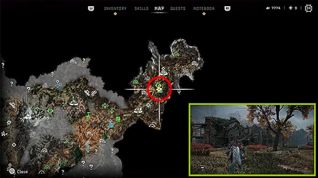 Relic locations