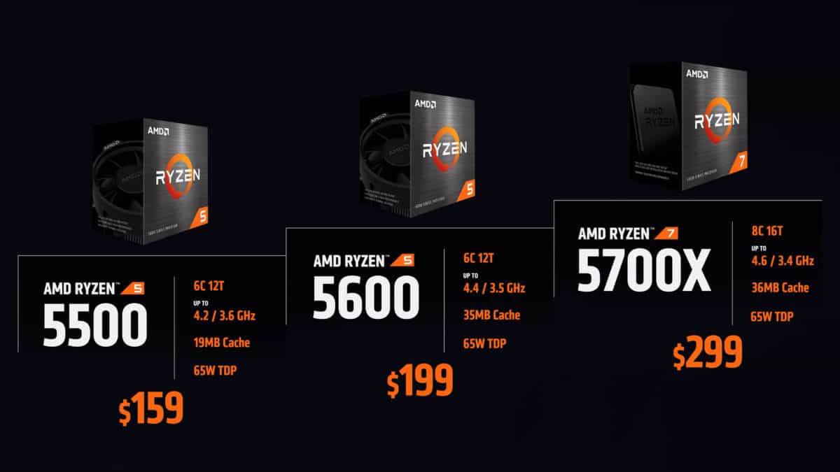 Ryzen 5500 5700X