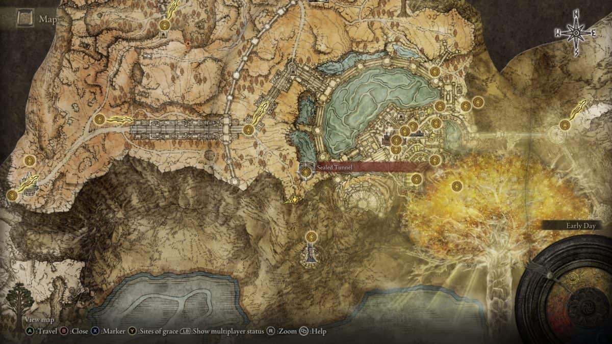 Sealed Tunnel Guide Map