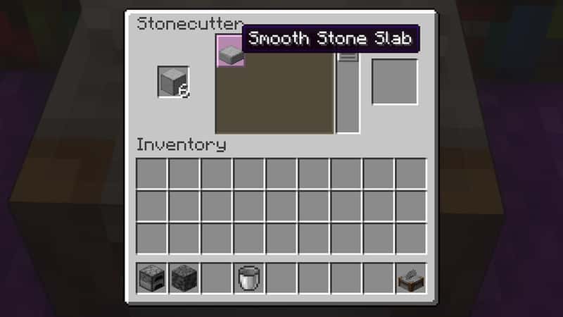 Smooth Stone Slab Minecraft Stonecutter