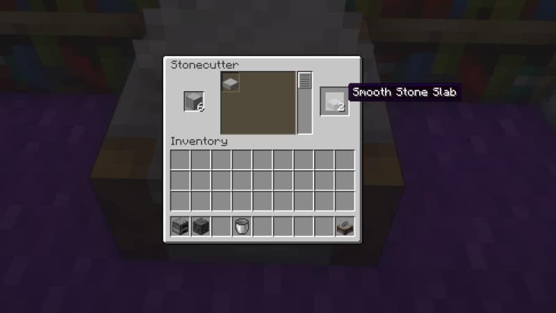 Smooth Stone Slabs Minecraft Stonecutter