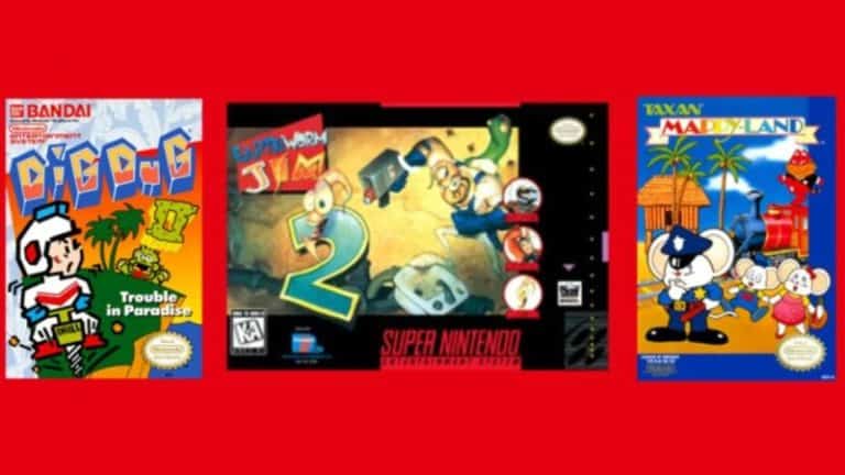 Dig Dug II Mappy Land Earthworm Jim 2 Nintendo Switch Online