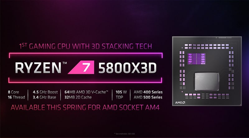 ryzen 7 5800x3d 3dvcache 2 1