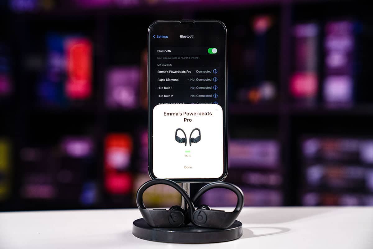 Select your beats headphones or earbuds from the list of available devices