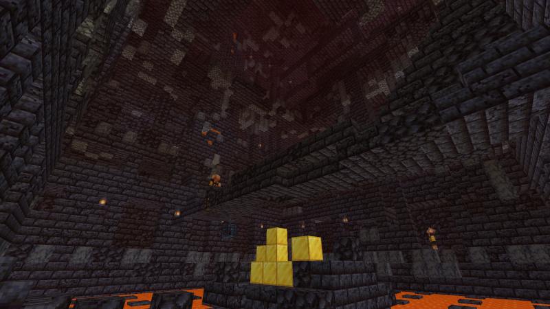 Minecraft Bastion Remnant inside
