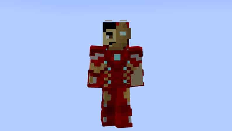 Minecraft Skindex skins Iron Man Damaged