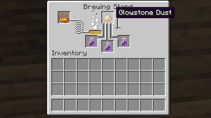 Minecraft Strength Potion Glowstone Dust