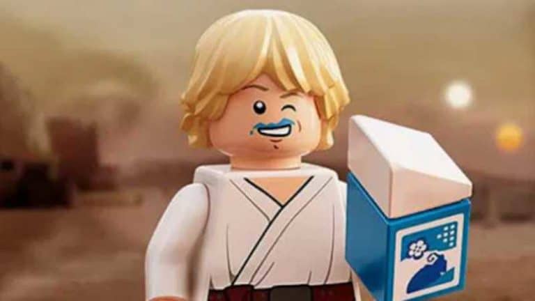 Luke Skywalker with Blue Milk LEGO Minifigure