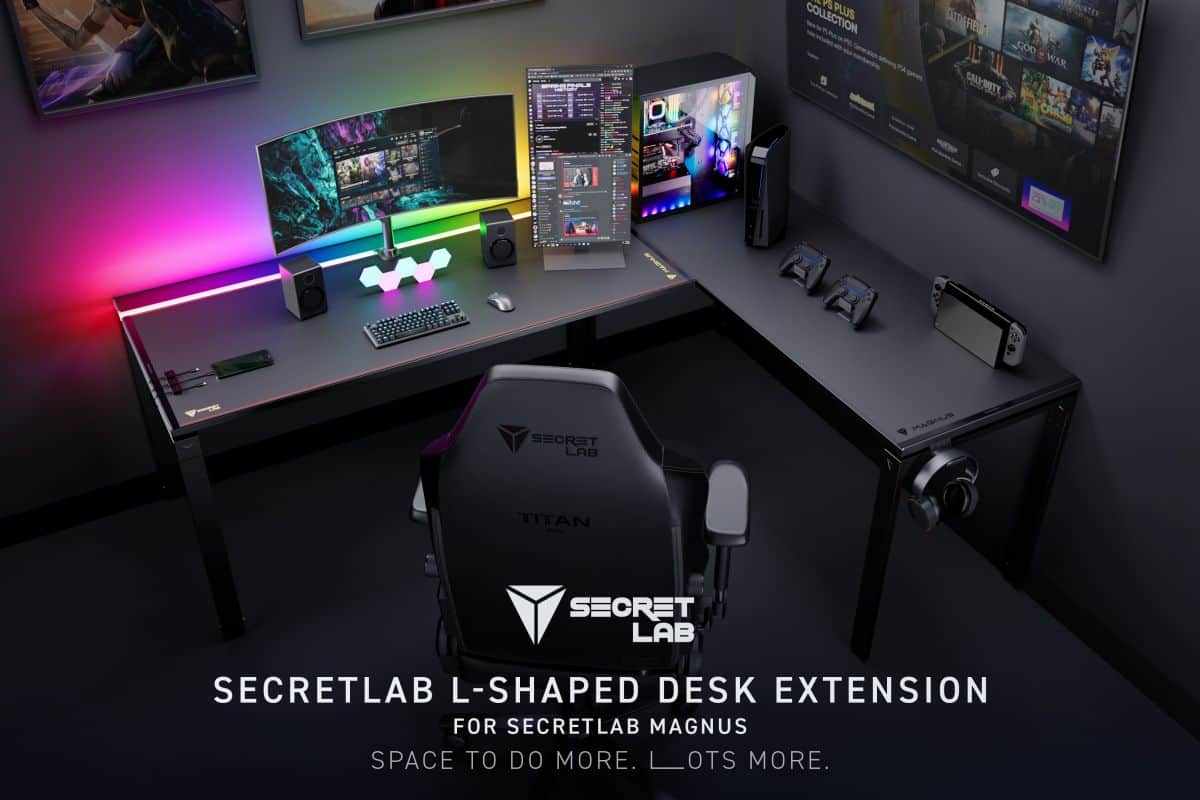 Secretlab announces L shaped extension for MAGNUS desk and more