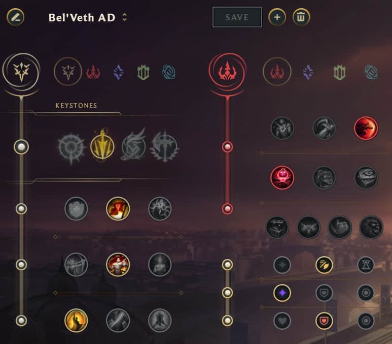 Belveth AD build