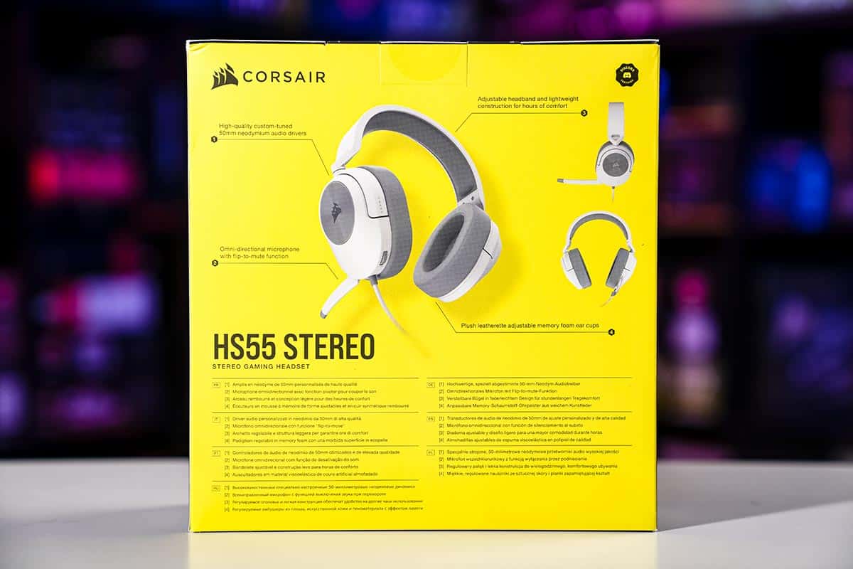 Corsair HS55 wired Stereo gaming headset review