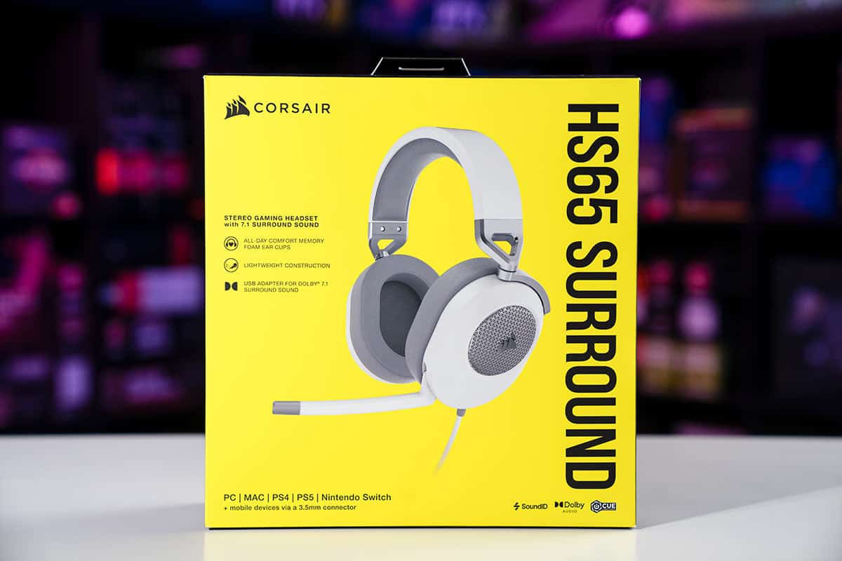 Corsair HS65 surround gaming headset review WePC