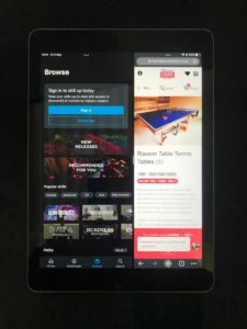 How to split screen on iPad 4a