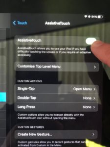How to take a screenshot on iPad assistivetouch 1