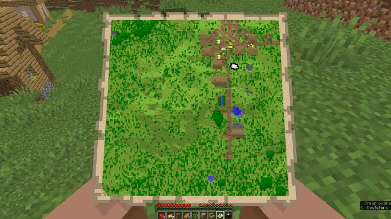 Minecraft map village view