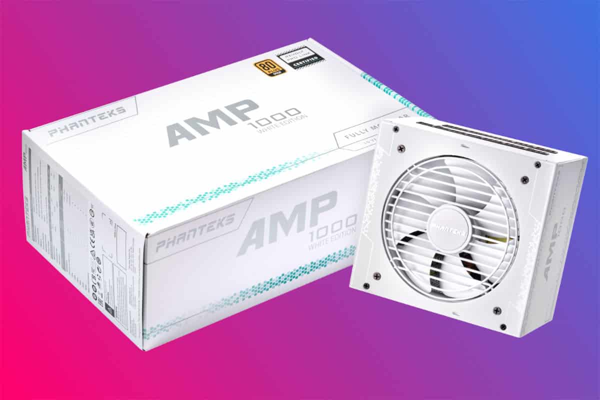 Phanteks announce all white AMP 1000W power supply