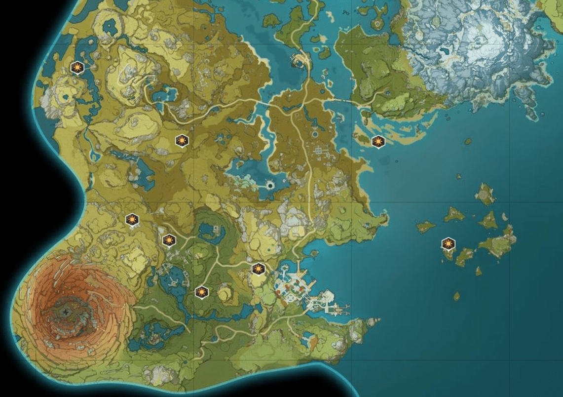 Ruin Hunters Genshin Impact Map Locations Liyue