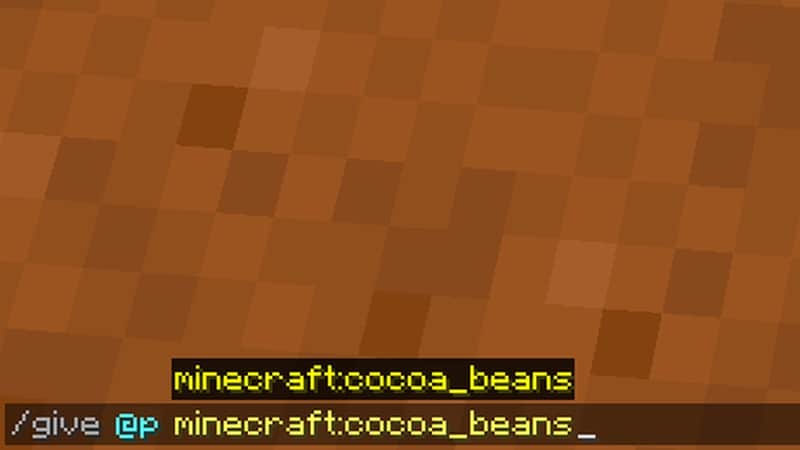 Command Cocoa Beans Minecraft