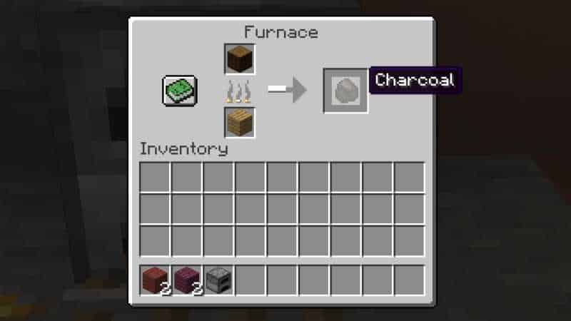 make minecraft charcoal