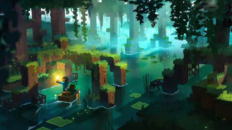 Minecraft Mangrove Swamp Concept art