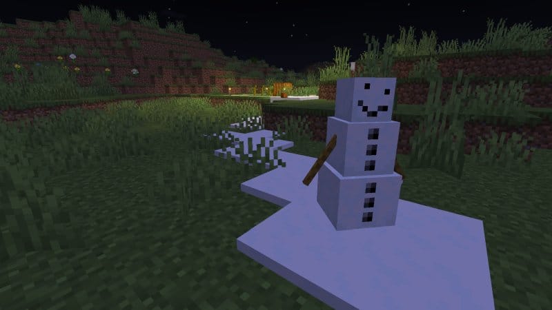 Bonhomme de neige Minecraft