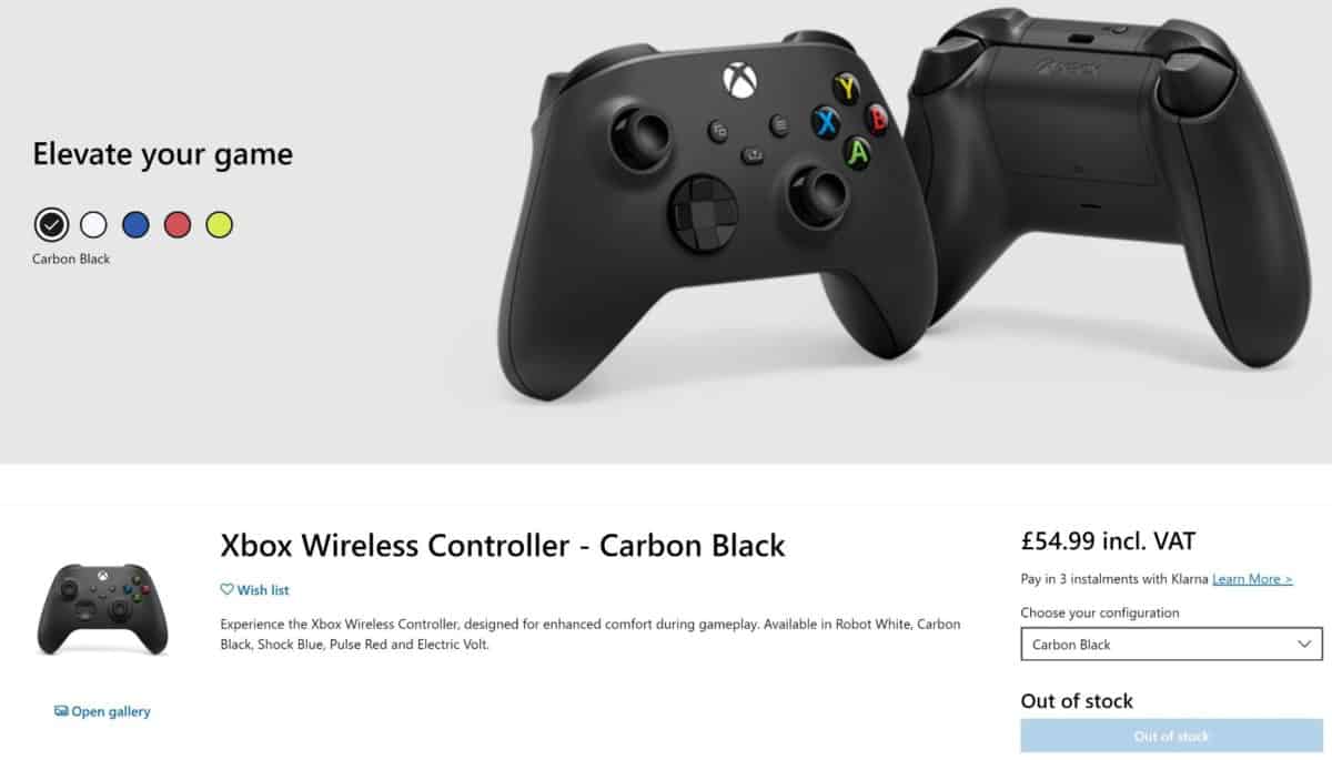 Xbox controller shortage