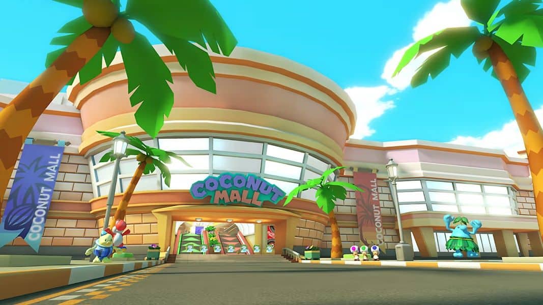 Coconut Mall In Mario Kart 8 Deluxe DLC