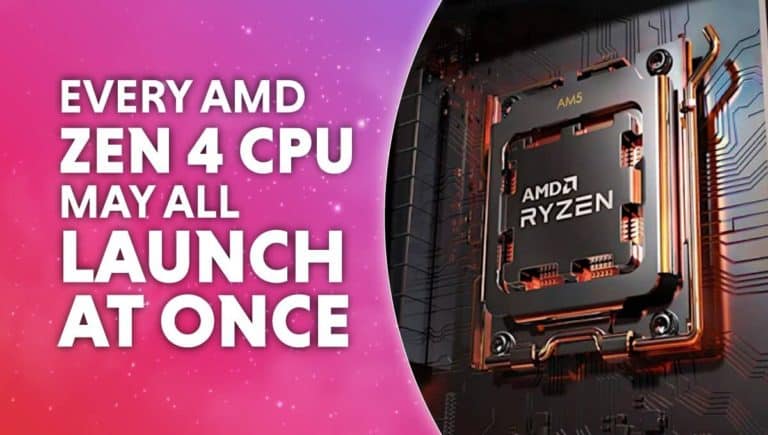 Every AMD Zen 4 CPU may all launch at once