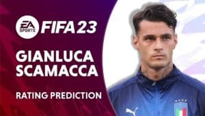 FIFA 23 Gianluca Scamacca rating prediction