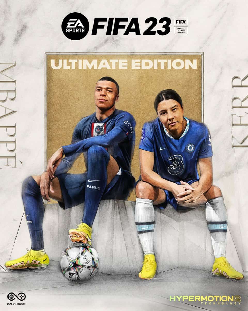 FIFA 23 Cover Stars Mbappe and Kerr
