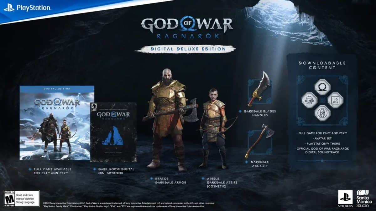 God of war ragnarok pre order digital deluxe edition