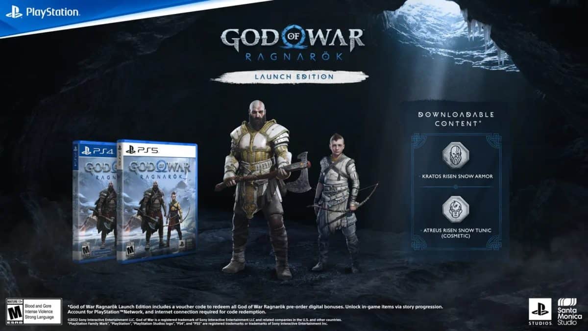 God of war ragnarok pre order launch edition